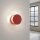 LED Wandleuchte Rot Stahl Plexiglas 4000K rund B:28 cm