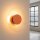 LED Wandleuchte Ockerrot Stahl 3000K B:28 cm rund