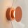 LED Wandleuchte Ockerrot Stahl 3000K B:28 cm rund