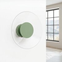 LED Wandleuchte Salbei Transparent Stahl 3000K B:28 cm