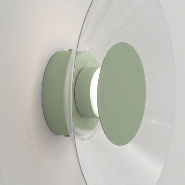 LED Wandleuchte Salbei Transparent Stahl 4000K B:28 cm