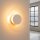 LED Wandleuchte Taupe Transparent Stahl 3000K B:28 cm
