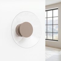 LED Wandleuchte Taupe Plexiglas Stahl 4000K B:28 cm