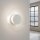 LED Wandleuchte Weiß Plexiglas Stahl 4000K rund B:28 cm