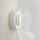 LED Wandleuchte Weiß Plexiglas Stahl 4000K rund B:28 cm