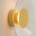 LED Wandleuchte Gelb Plexiglas Stahl 3000K rund B:28 cm