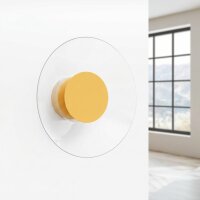 LED Wandleuchte Gelb Plexiglas Stahl 4000K B:28 cm