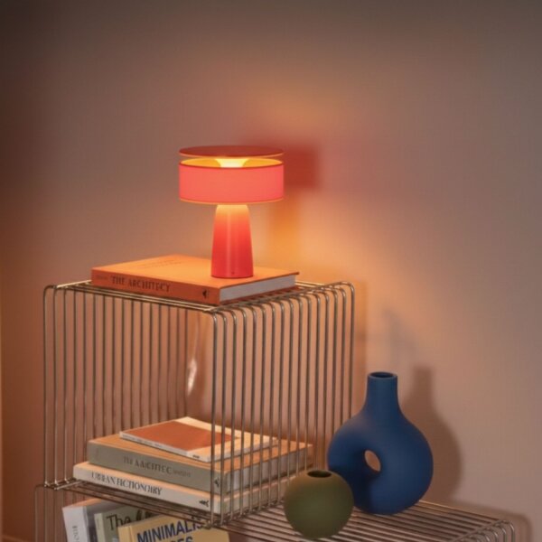 Tischlampe verstellbar Rot G9 H:28 cm Modern dekorativ