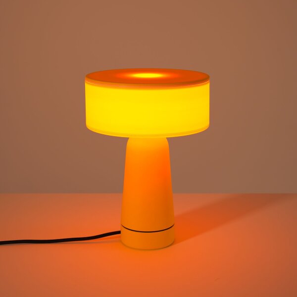 Tischlampe flexibel Gelb G9 H:28 cm Ø20 cm dekorativ