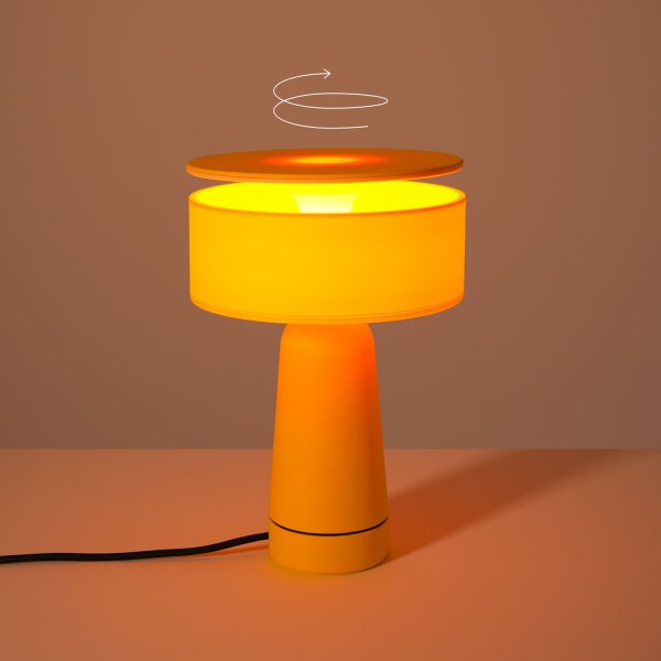 Tischlampe flexibel Gelb G9 H:28 cm Ø20 cm dekorativ