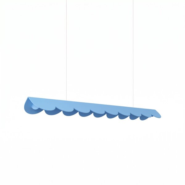 LED Pendelleuchte Azurblau Aluminium 3000K L:98,5 cm