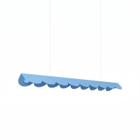 LED Pendelleuchte Azurblau Aluminium 3000K L:98,5 cm
