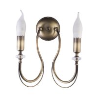 Applique 2xE14 laiton antique AREGUND Lampe de couloir