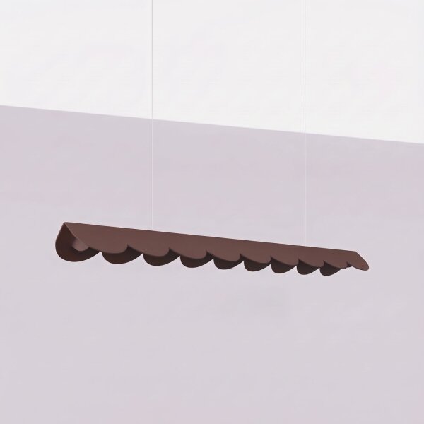LED Pendelleuchte Braun Alu 3000K warmweiß L:98,5 cm
