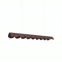 LED Pendelleuchte Braun Alu 3000K warmweiß L:98,5 cm