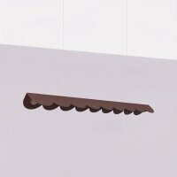 LED Pendelleuchte Braun Alu 3000K warmweiß L:98,5 cm
