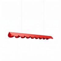 LED Pendelleuchte Alu Rot 3000K warmweiß L:98,5 cm