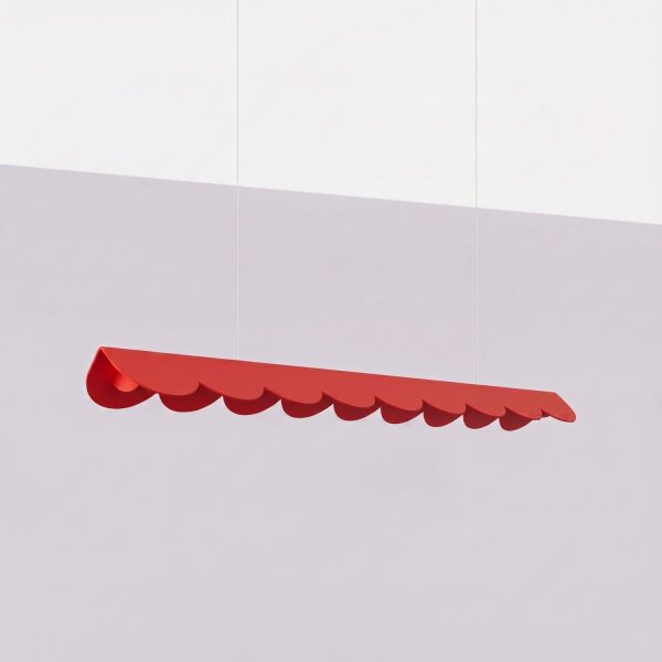 LED Pendelleuchte Rot Alu 4000K neutralweiß L:98,5 cm