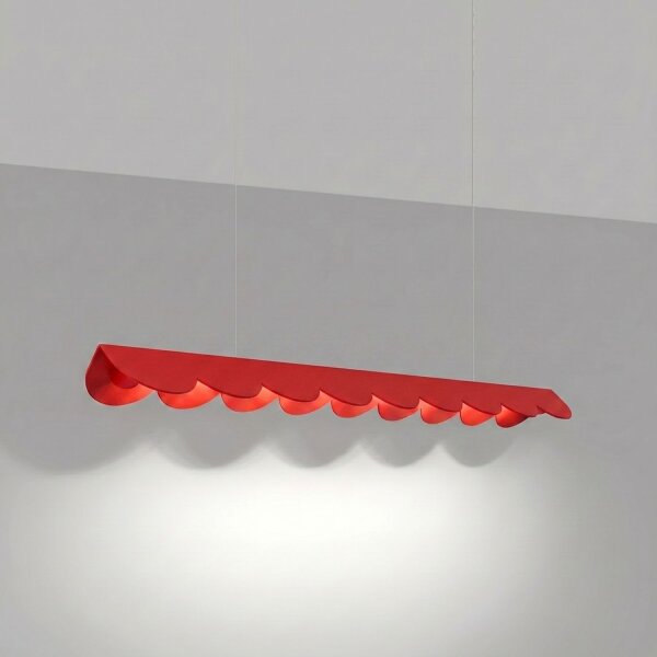 LED Pendelleuchte Rot Alu 4000K neutralweiß L:98,5 cm