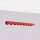 LED Pendelleuchte Rot Alu 4000K neutralweiß L:98,5 cm