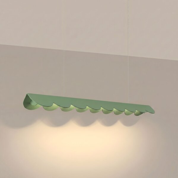LED Pendelleuchte Alu Salbei 3000K warmweiß L:98,5 cm
