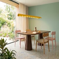 LED Pendelleuchte Gelb Alu 4000K neutralweiß L:98,5 cm