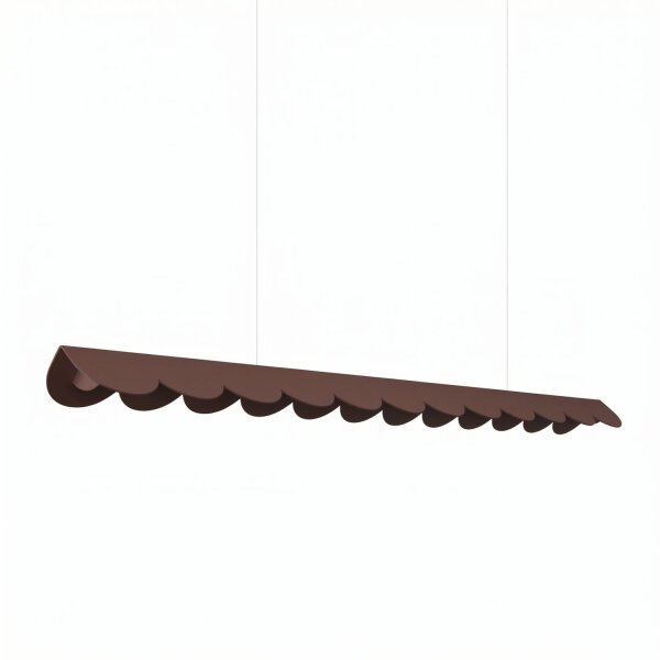 LED Pendelleuchte Alu Braun 3000K 16W L:131 cm lang