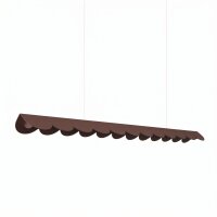 LED Pendelleuchte Alu Braun 3000K 16W L:131 cm lang