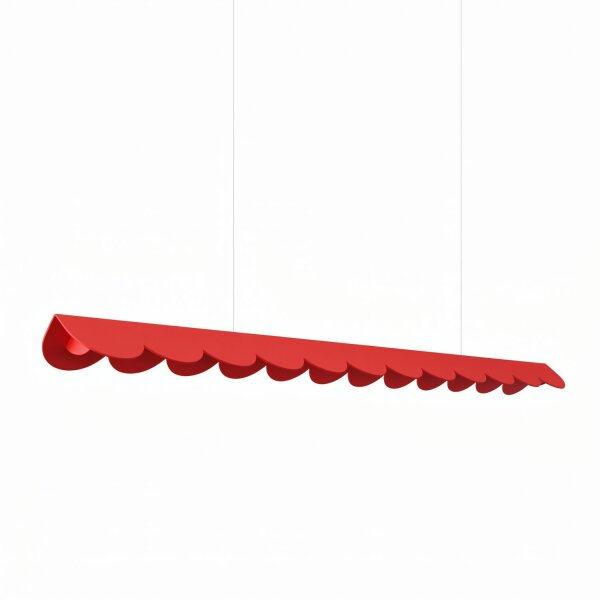 LED Pendelleuchte Rot Aluminium 3000K 16W L:131 cm lang