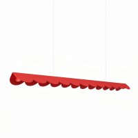 LED Pendelleuchte Rot Aluminium 3000K 16W L:131 cm lang