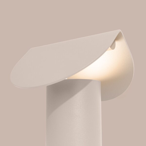 LED Tischleuchte schwenkbar Beige 3000K H:15 cm Modern