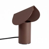 LED Tischleuchte schwenkbar Braun 3000K H:15 cm klein