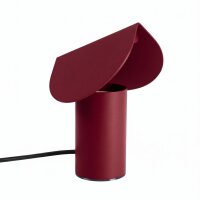 LED Tischleuchte schwenkbar Alu Burgund 3000K H:15 cm
