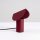 LED Tischleuchte schwenkbar Alu Burgund 3000K H:15 cm