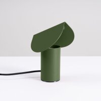 LED Tischleuchte schwenkbar Olivgrün Alu 3000K H:15 cm