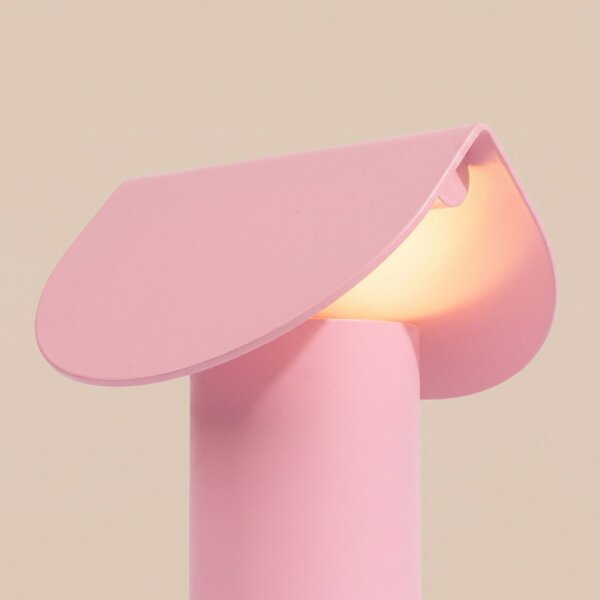LED Tischleuchte verstellbar Pink Alu 3000K H:15 cm