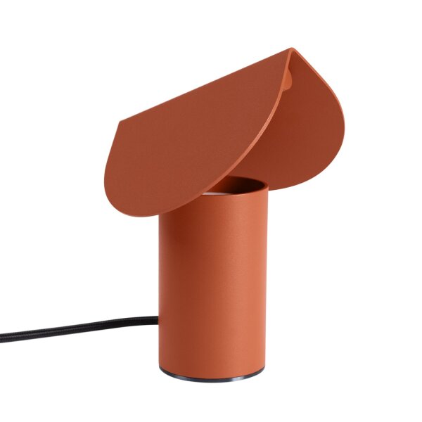 LED Tischleuchte schwenkbar Alu Ockerrot 3000K H:15 cm