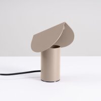 LED Tischleuchte schwenkbar Taupe 3000K H:15 cm klein