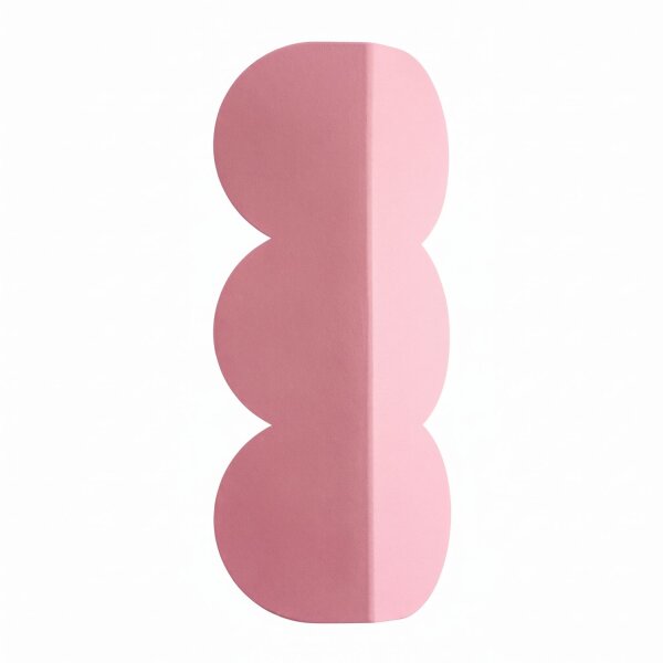 Wandleuchte indirekt Pink G9 2-flammig H:33,6 cm Alu