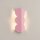 Wandleuchte indirekt Pink G9 2-flammig H:33,6 cm Alu