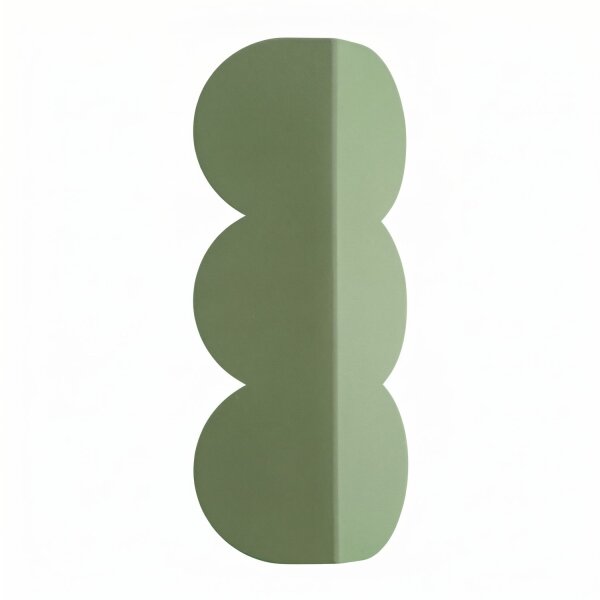 Wandleuchte indirekt Salbei G9 2-flammig H:33,6 cm Alu