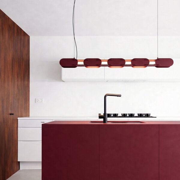 LED Pendelleuchte dimmbar Push-DIM Beige 4000K L:158 cm