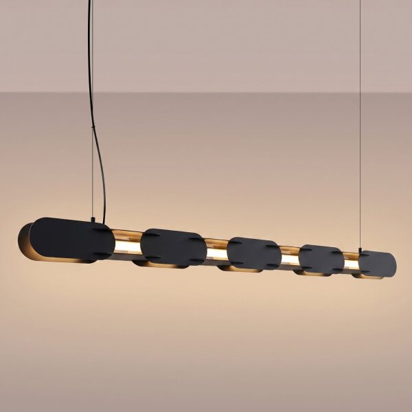 LED Pendelleuchte Schwarz dimmbar Push-DIM 3000K 158 cm