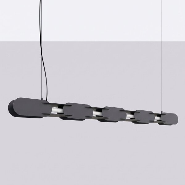 LED Pendelleuchte dimmbar Push-DIM 4000K L:158 cm Stahl