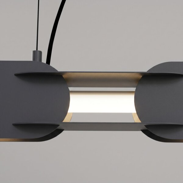LED Pendelleuchte dimmbar Push-DIM 4000K L:158 cm Stahl