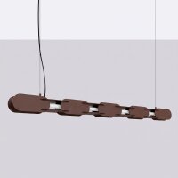 LED Pendelleuchte dimmbar Push-DIM Braun 3000K L:158 cm