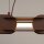LED Pendelleuchte dimmbar Push-DIM Braun 3000K L:158 cm