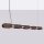 LED Pendelleuchte dimmbar Push-DIM Braun 4000K L:158 cm