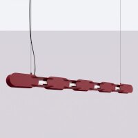 LED Pendelleuchte dimmbar Burgund 3000K L:158 cm Modern