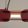 LED Pendelleuchte dimmbar Burgund 3000K L:158 cm Modern